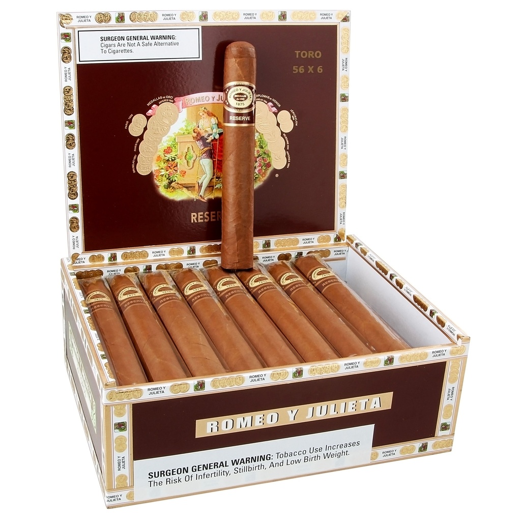 ROMEO Y JULIETA RESERVE TORO 56X6 